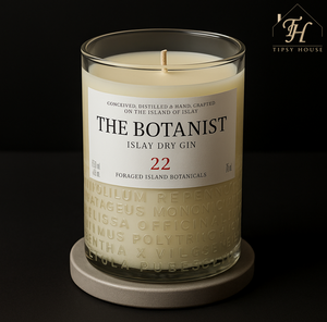 Beautifully Upcycled The Botanist Islay Gin Bottle Candle