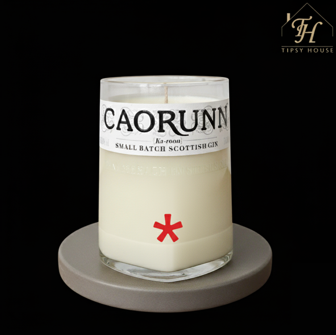 Upcycled Caorunn Gin Bottle Candles