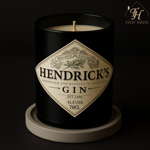 Expertly Upcycled Hendrick's Gin Bottle Candles
