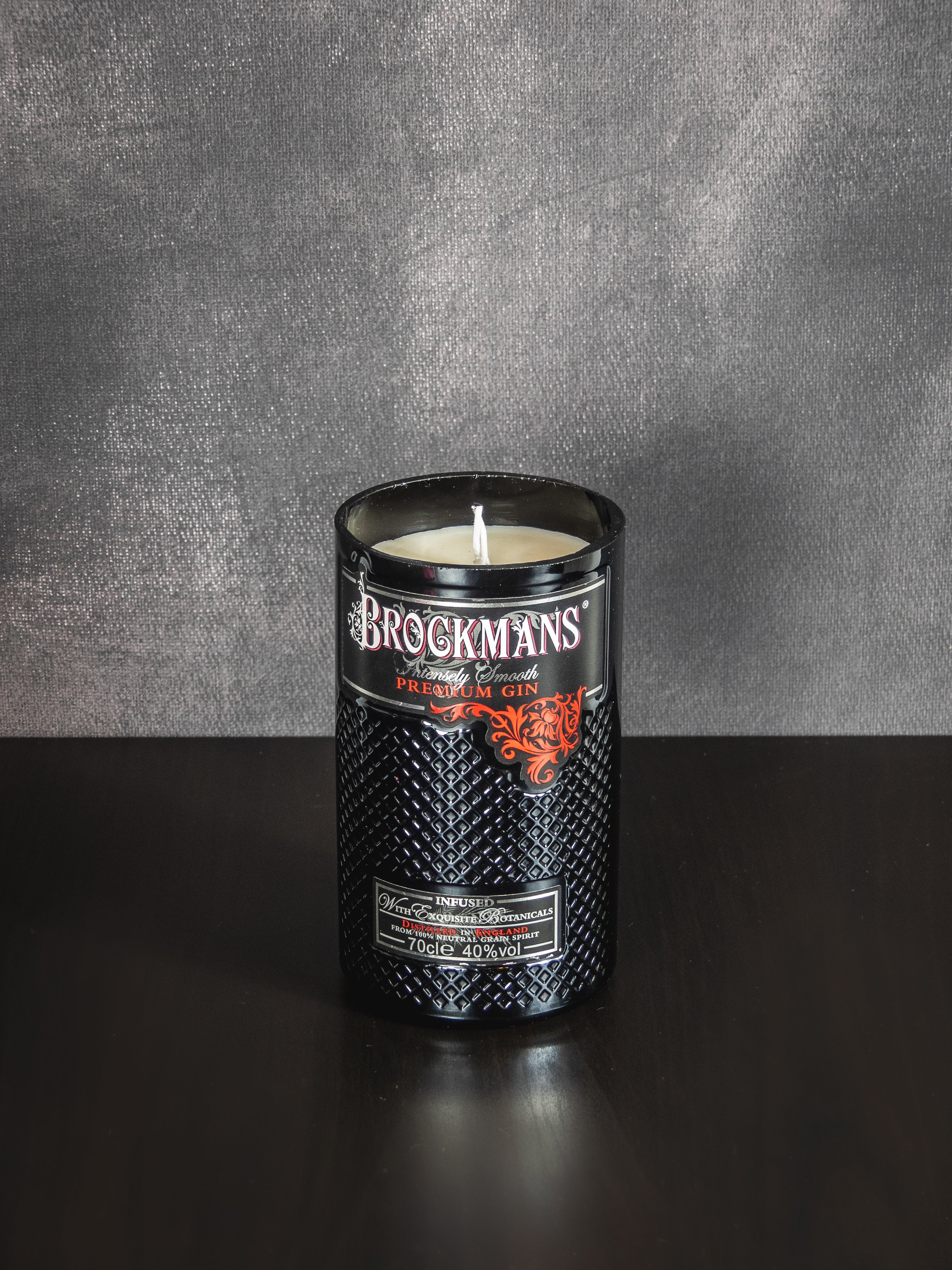 Brockmans Gin Candle - Blackberry & Bay Scent